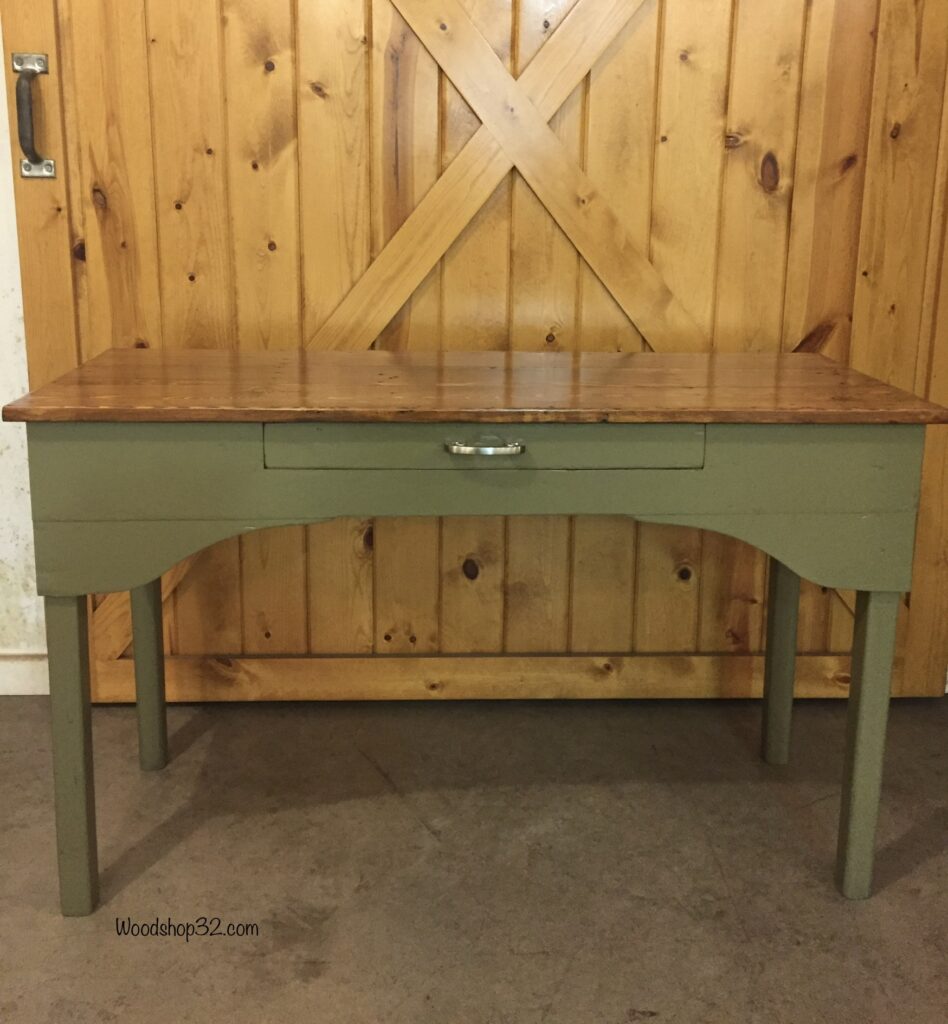 repurposed painted farmhouse desk