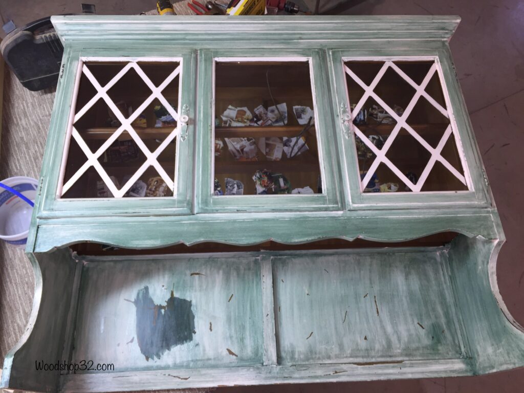 old hutch in rough condition