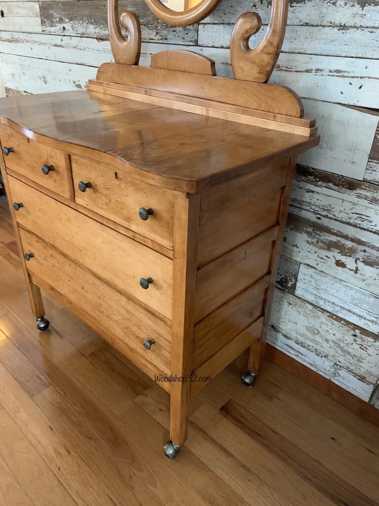 restored antique vintage dresser