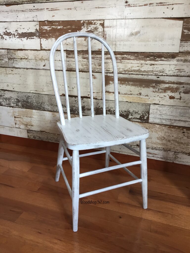 distressed painted farmhouse chair