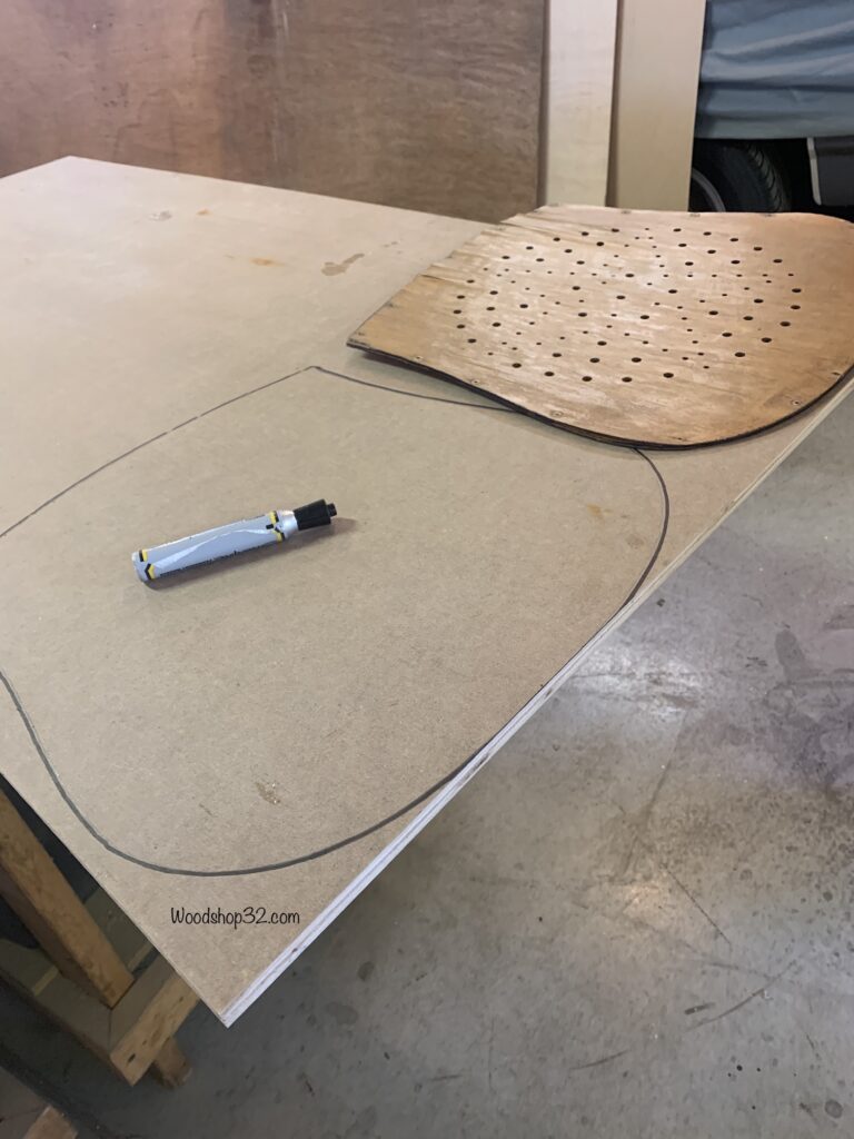 tracing old seat pattern