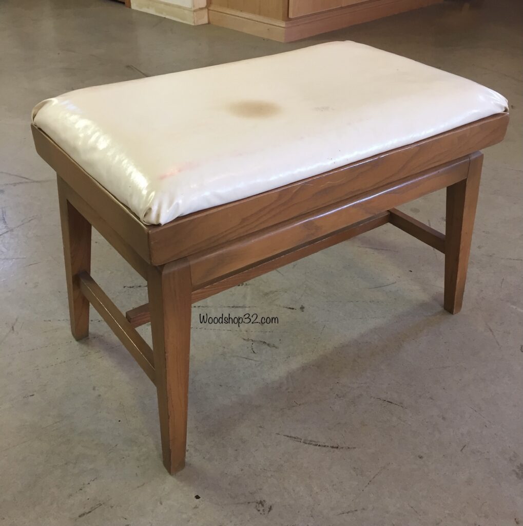 old mid century modern ottoman