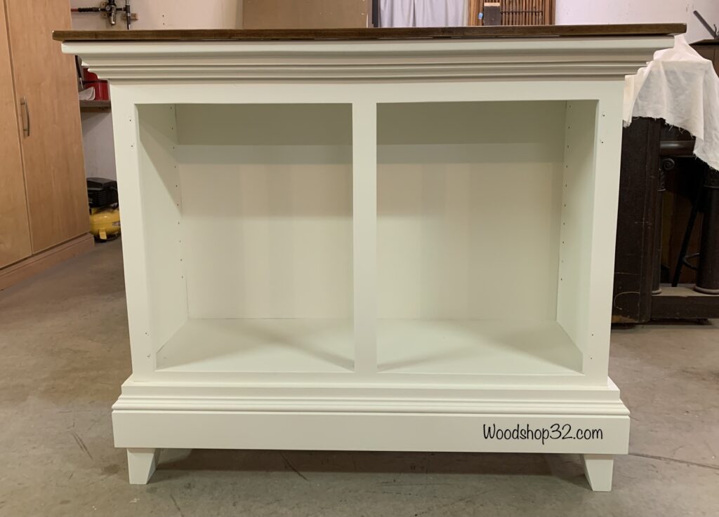 painted repurposed hutch top cabinet