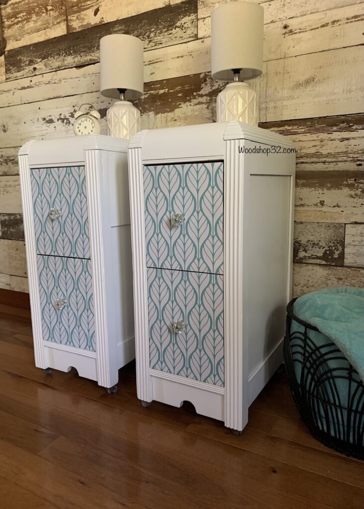 antique vanity dresser repurposed into night stands