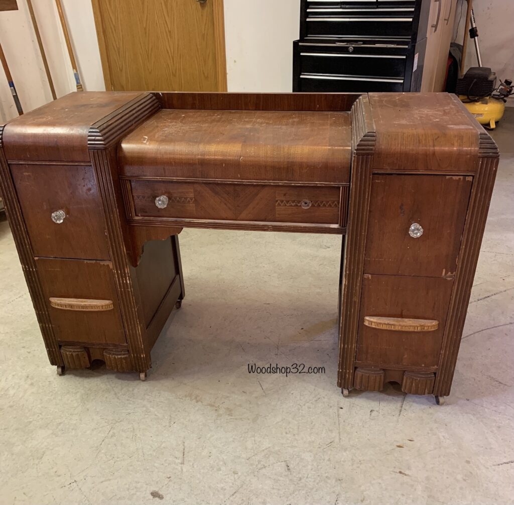 antique vanity dresser to be repurposed into night stands