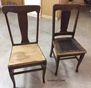 vintage wooden chairs